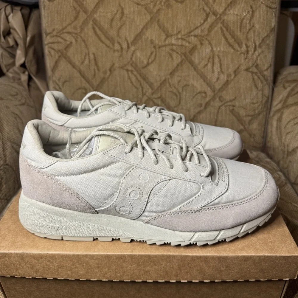 Saucony Jazz‎ 91 White Tan Men's 11 S70216-5 New